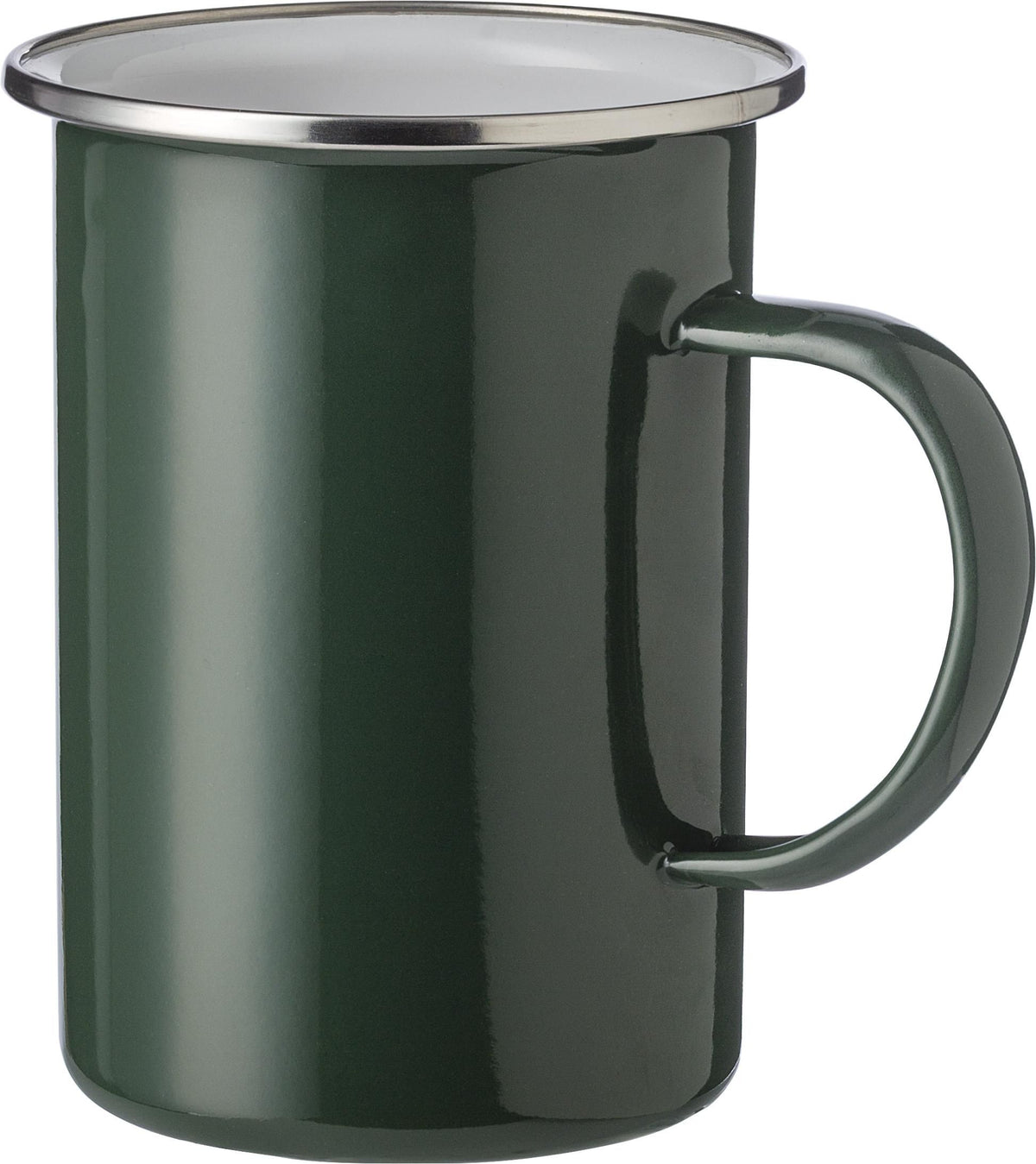 Emaille Tasse Ayden, Edelstahlrand, 500 ml