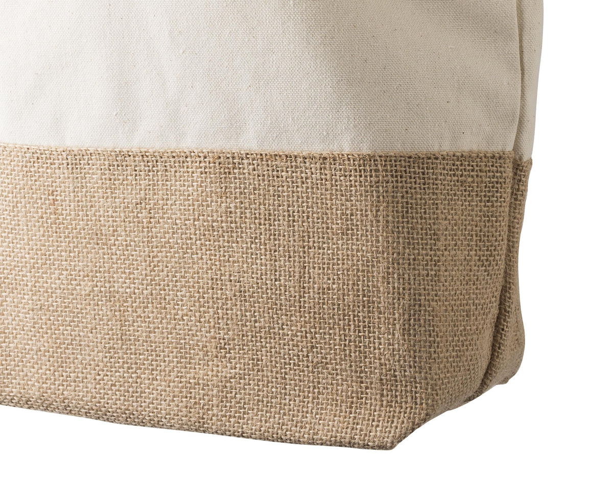 Einkaufstasche Diego, Baumwolle 280 g/m², Juteboden