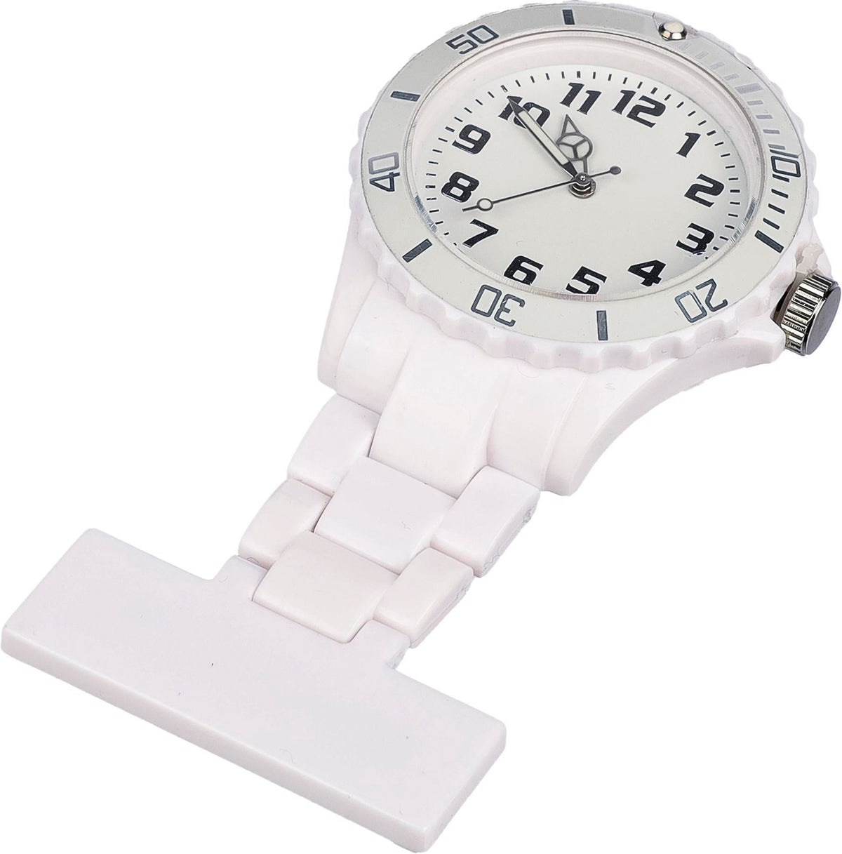 Krankenpflegeuhr Simone, Kunststoff, Stecknadel