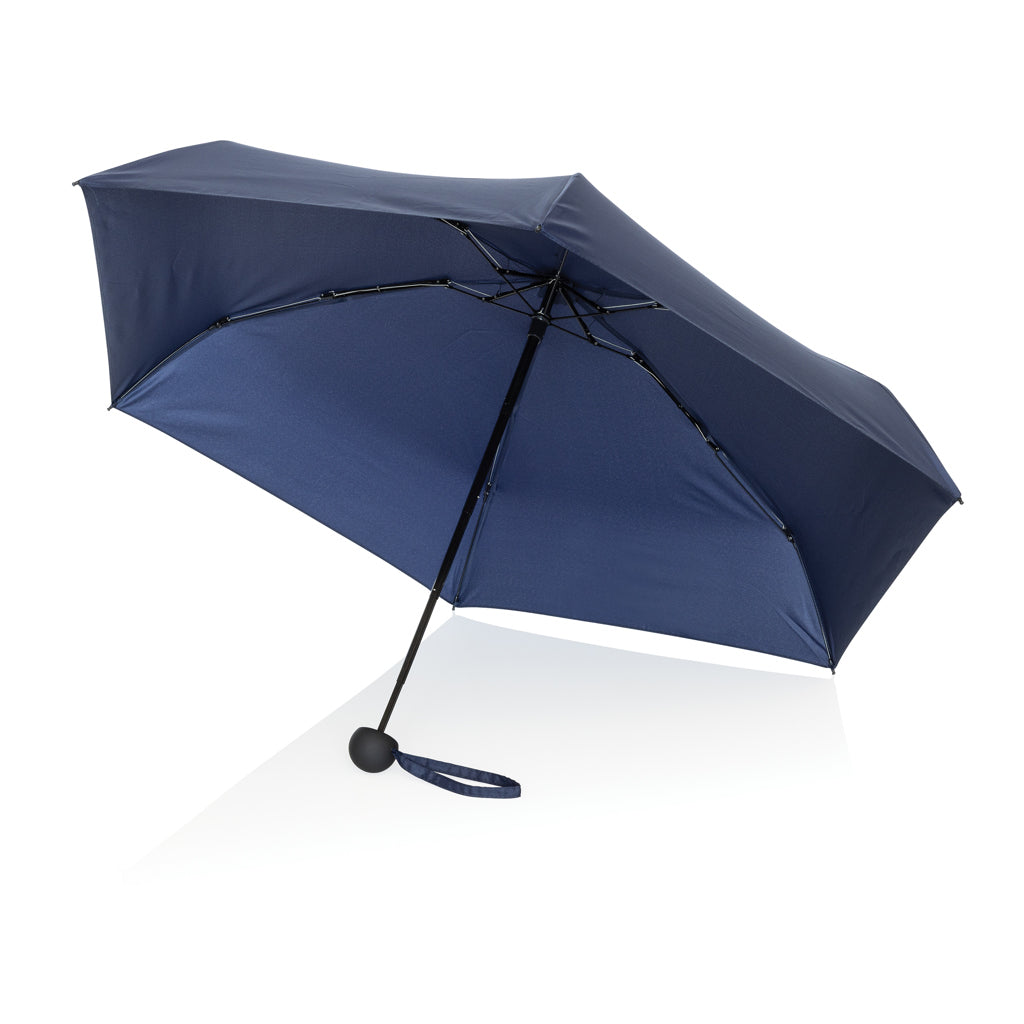 19,5“manueller Super-Mini-Schirm aus Aware™ rPET 190T Pongee – navy blau