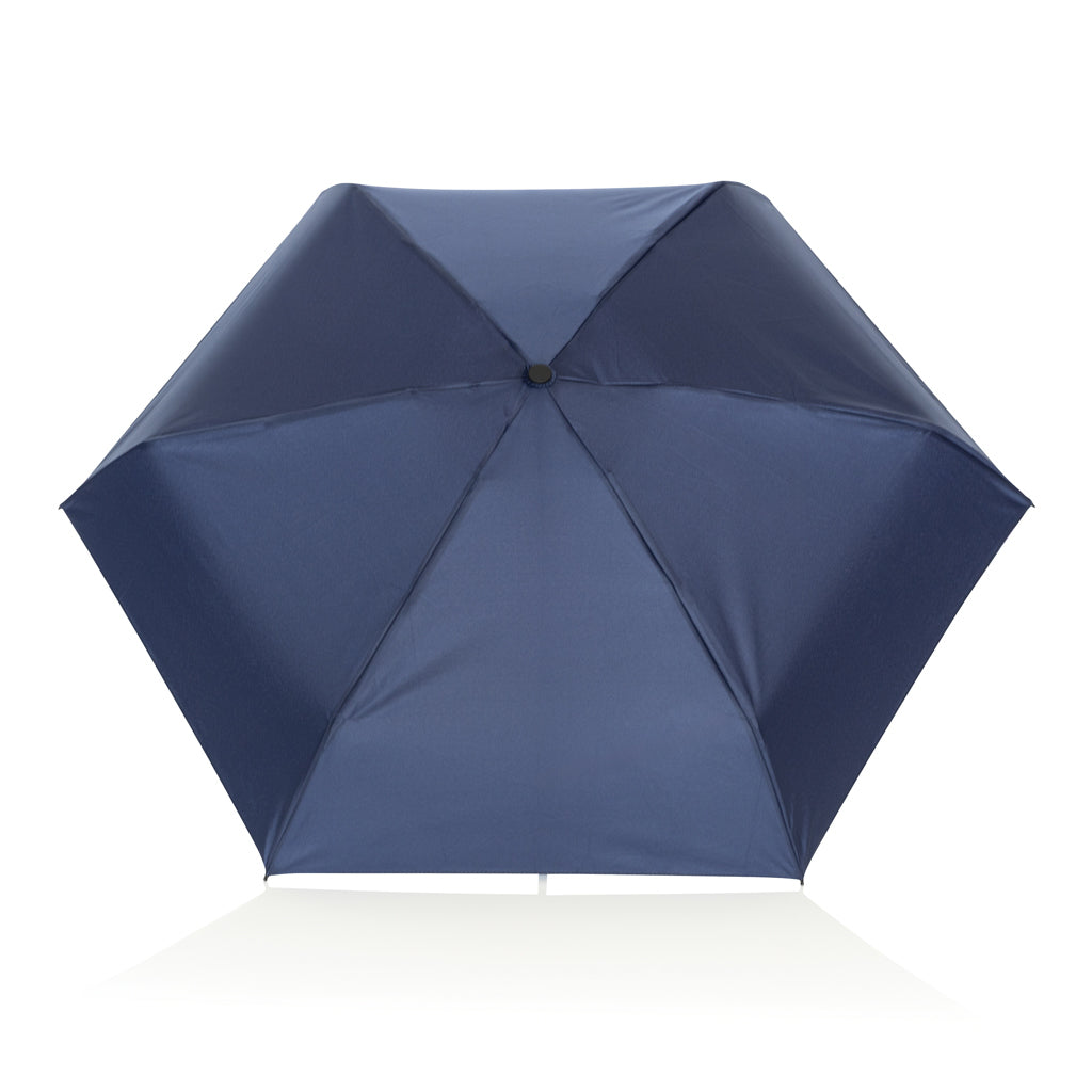 19,5“manueller Super-Mini-Schirm aus Aware™ rPET 190T Pongee – navy blau