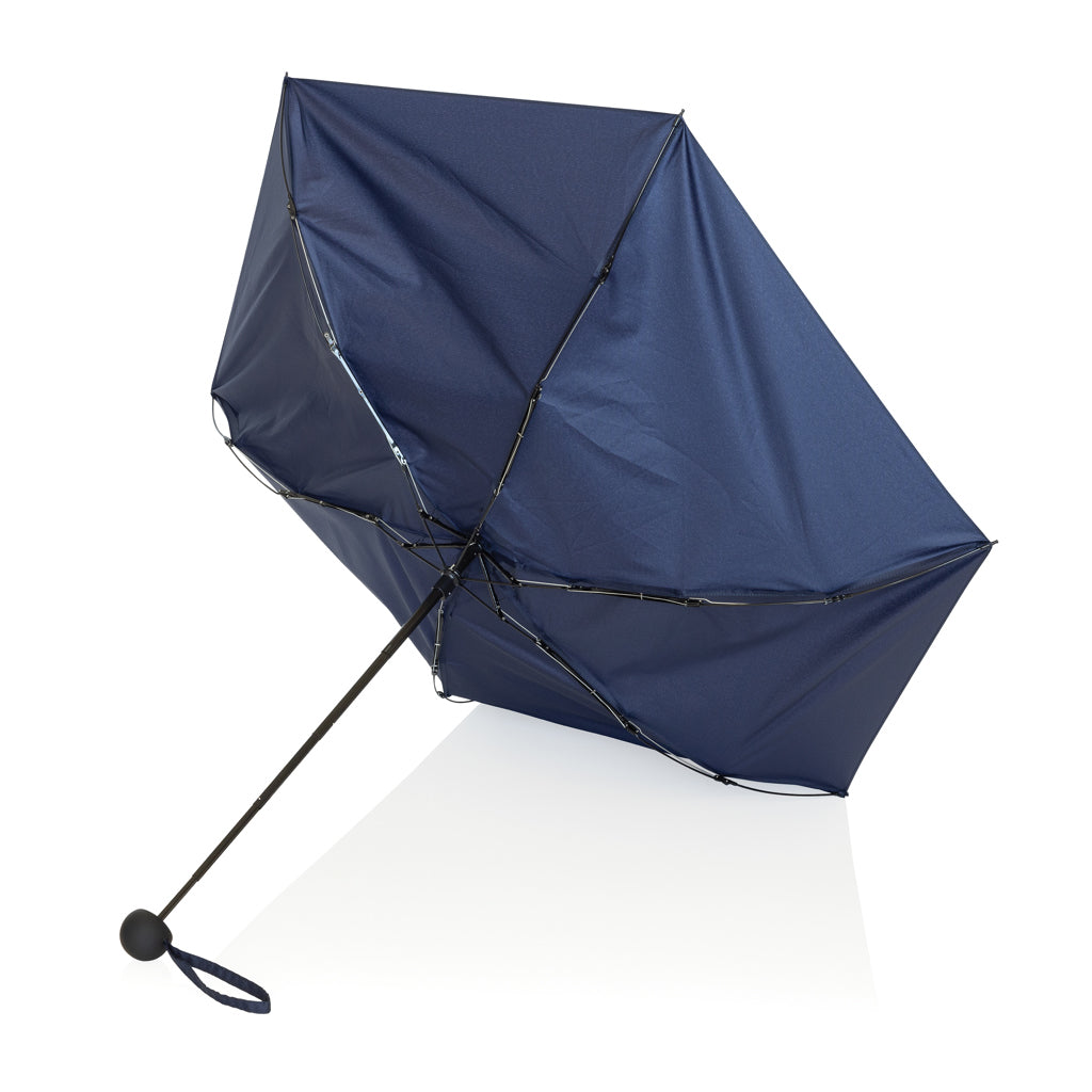 19,5“manueller Super-Mini-Schirm aus Aware™ rPET 190T Pongee – navy blau