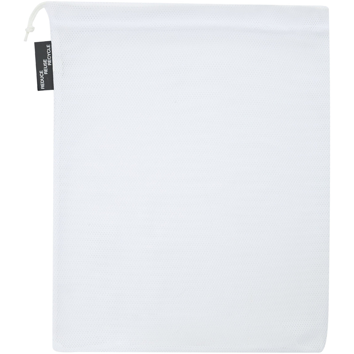 Polyester Zuziehbeutel, 25 x 32 cm – Weiss
