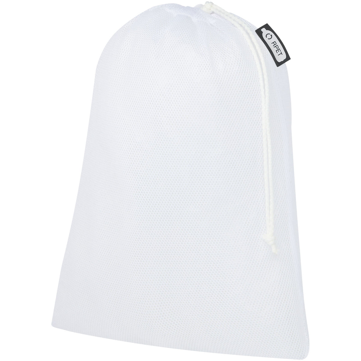 Polyester Zuziehbeutel, 25 x 32 cm – Weiss
