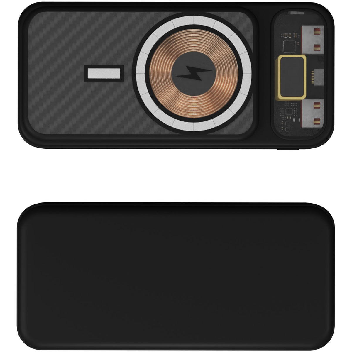 SCX.design P50 magnetische Powerbank 20.000 mAh mit Leuchtlogo – Schwarz