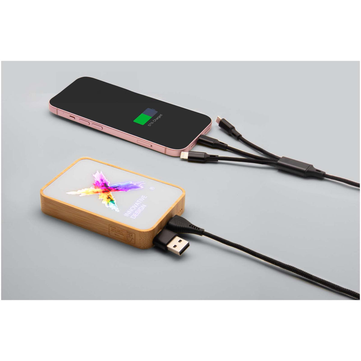 SCX.design P26 15W 5000 mAh MagSafe Powerbank aus Holz – Holz