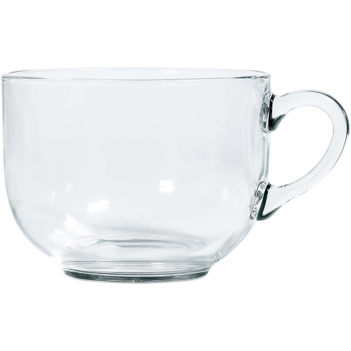 Breakfast Tasse aus Glas 700 ml – Transparent