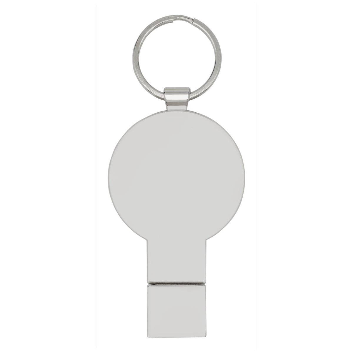 Runder Light Up USB Stick – Blau / Schwarz / Silber