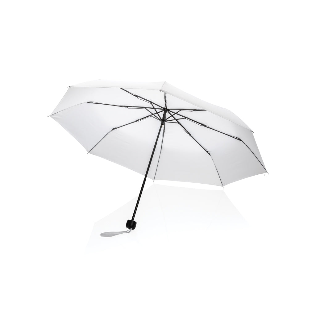 20.5" Impact AWARE™ RPET 190T Mini-Schirm – weiß
