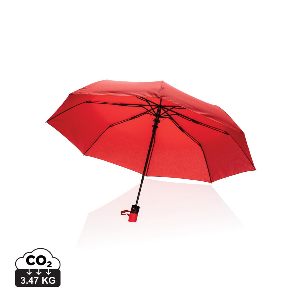 21" Impact AWARE™ RPET 190T Mini-Schirm automatic open – rot