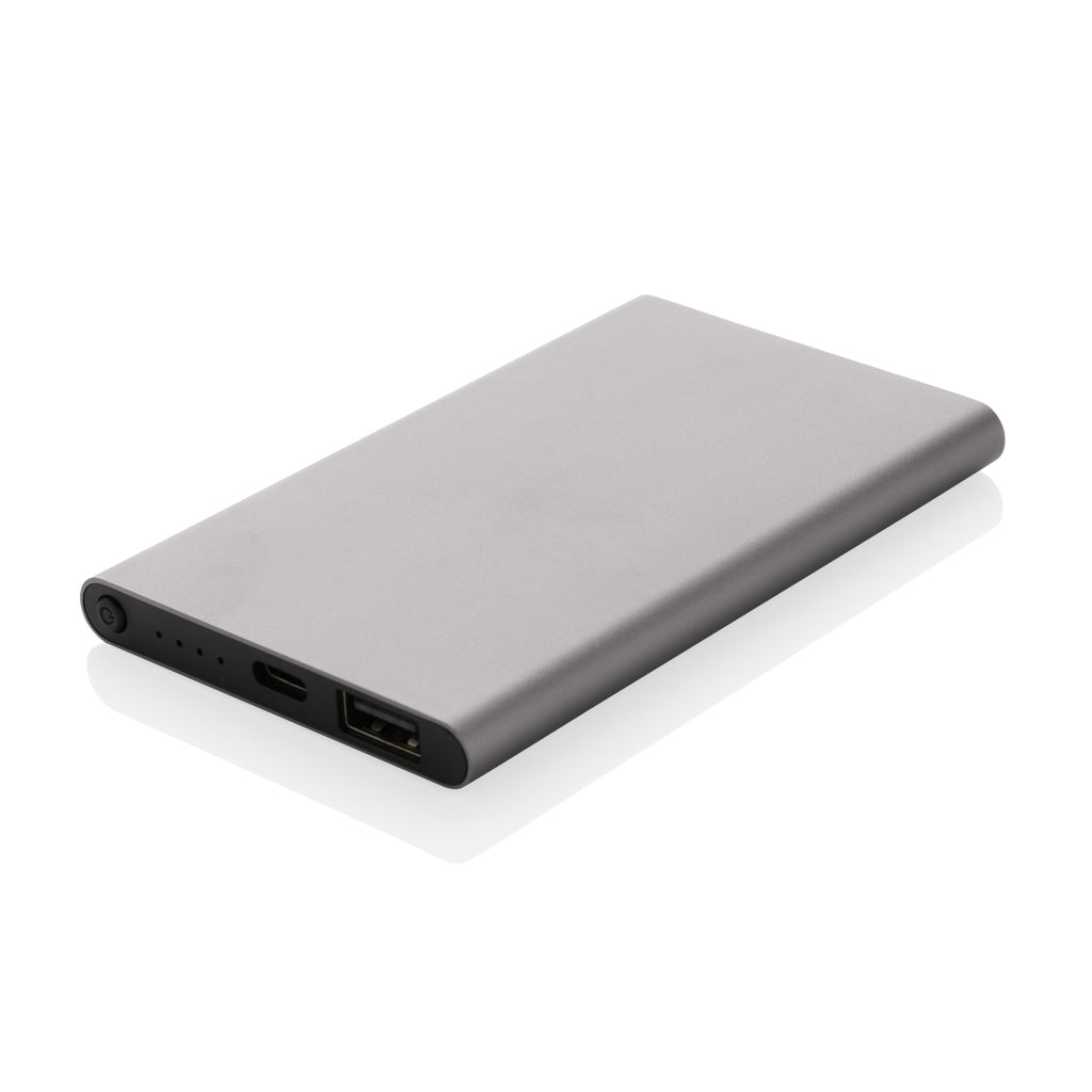 4.000mAh Type-C Powerbank aus RCS recyeltem ABS & Aluminium – anthrazit