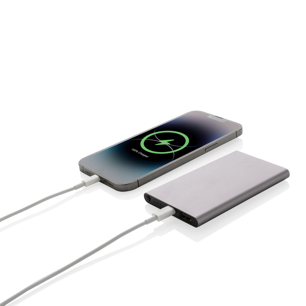 4.000mAh Type-C Powerbank aus RCS recyeltem ABS & Aluminium – anthrazit