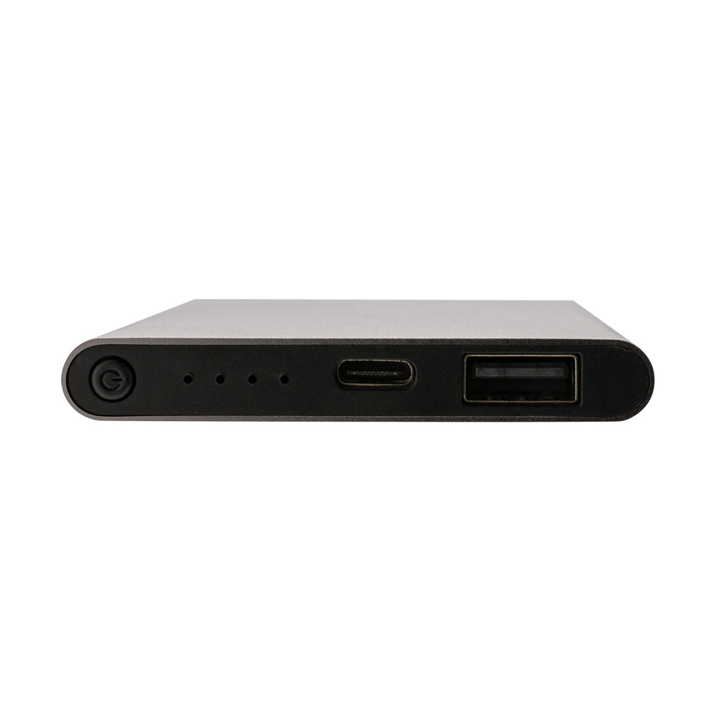 4.000mAh Type-C Powerbank aus RCS recyeltem ABS & Aluminium – anthrazit