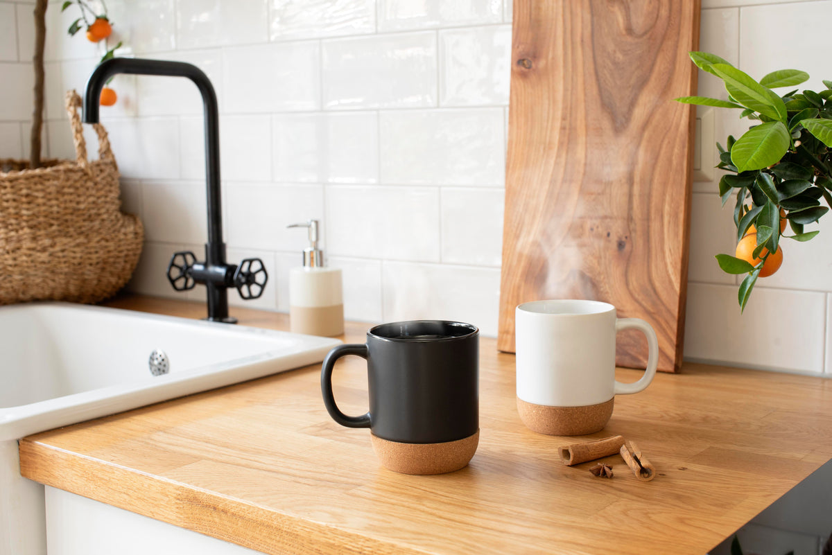 Tasse Rosamund, Keramik, Korkboden, 300 ml