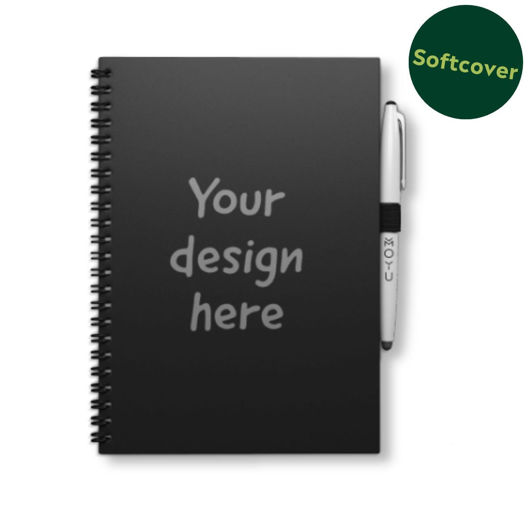 Notizheft A5 Softcover aus Steinpapier mit Logo