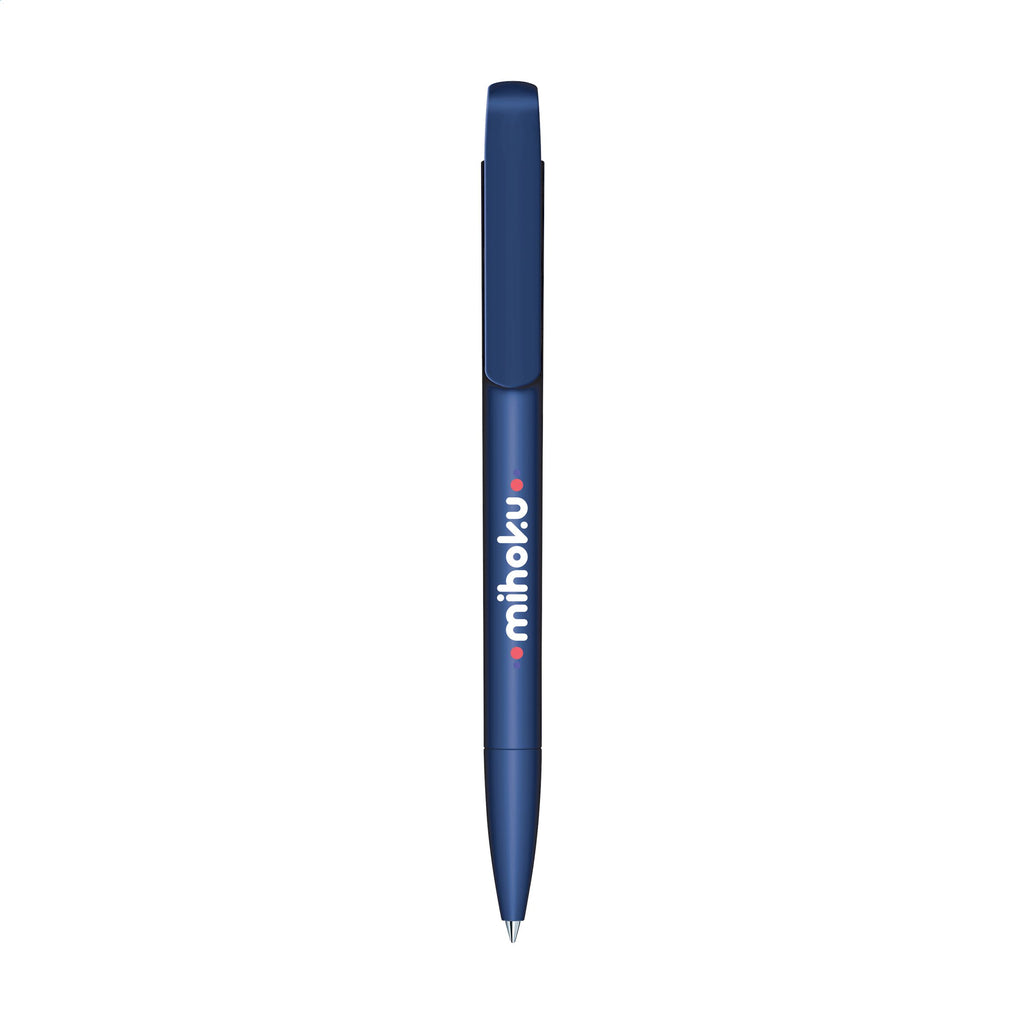 Recycelter Kugelschreiber Matt in blau