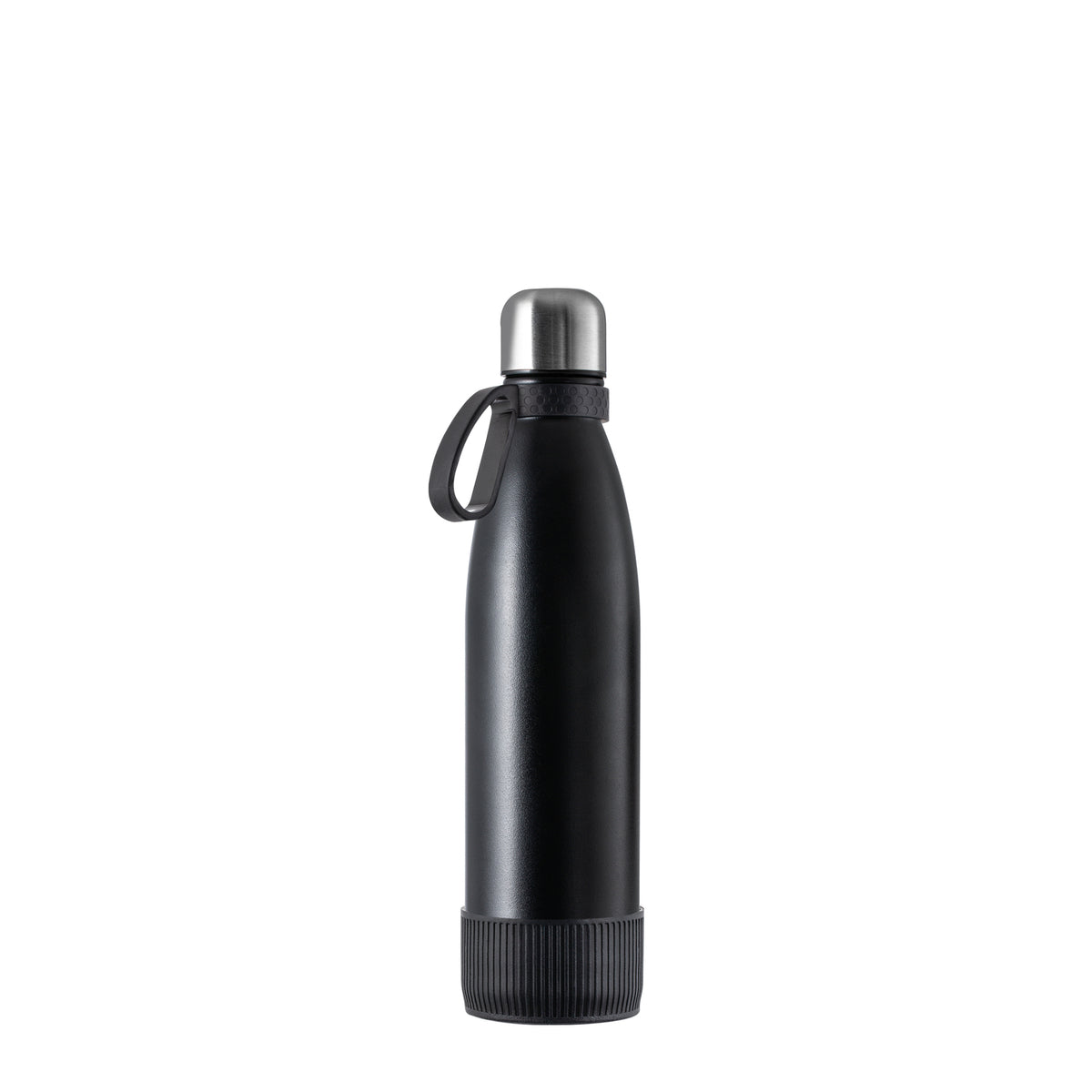 Flasche: schwarz, Ring: schwarz, Hülle: schwarz