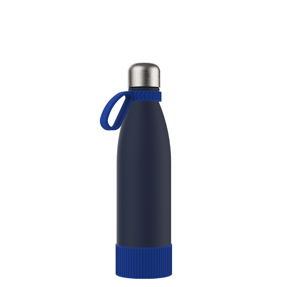 Flasche: blau, Ring: blau, Hülle: blau