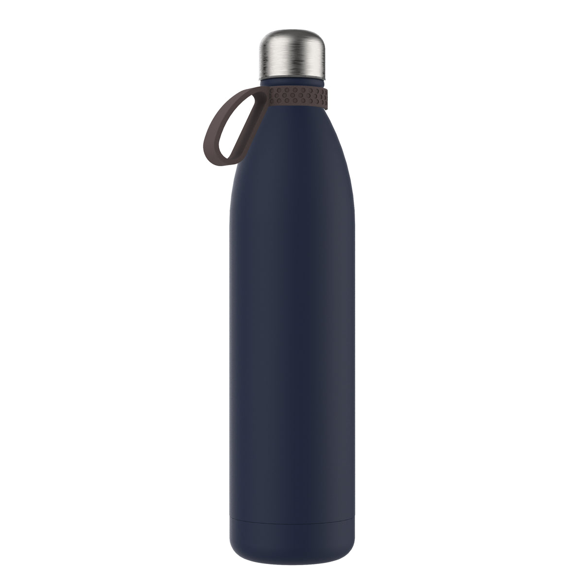 Flasche: blau, Ring: braun