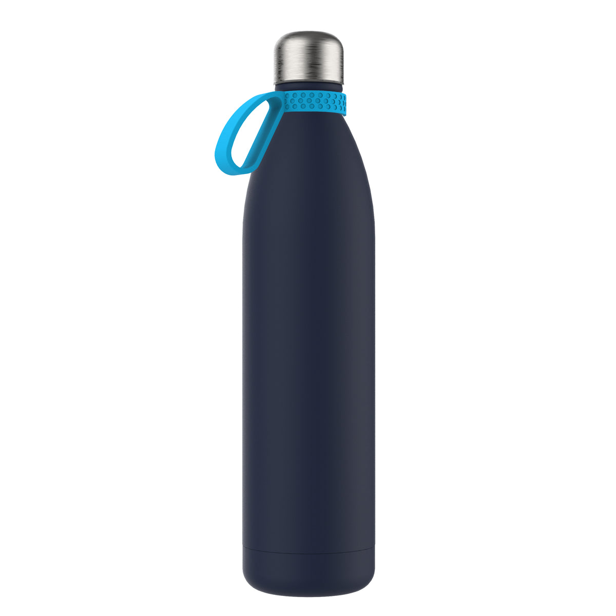 Flasche: blau, Ring: cyan