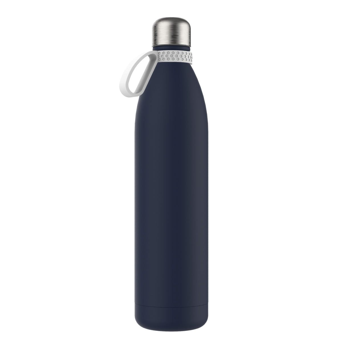 Flasche: blau, Ring: weiß