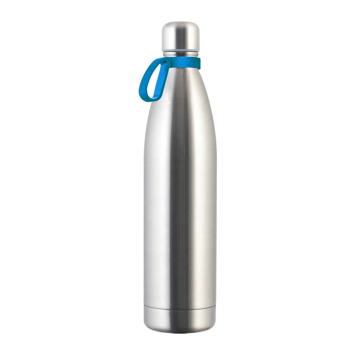 Flasche: silber, Ring: cyan