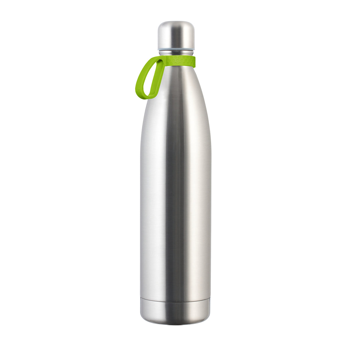 Flasche: silber, Ring: hellgrün