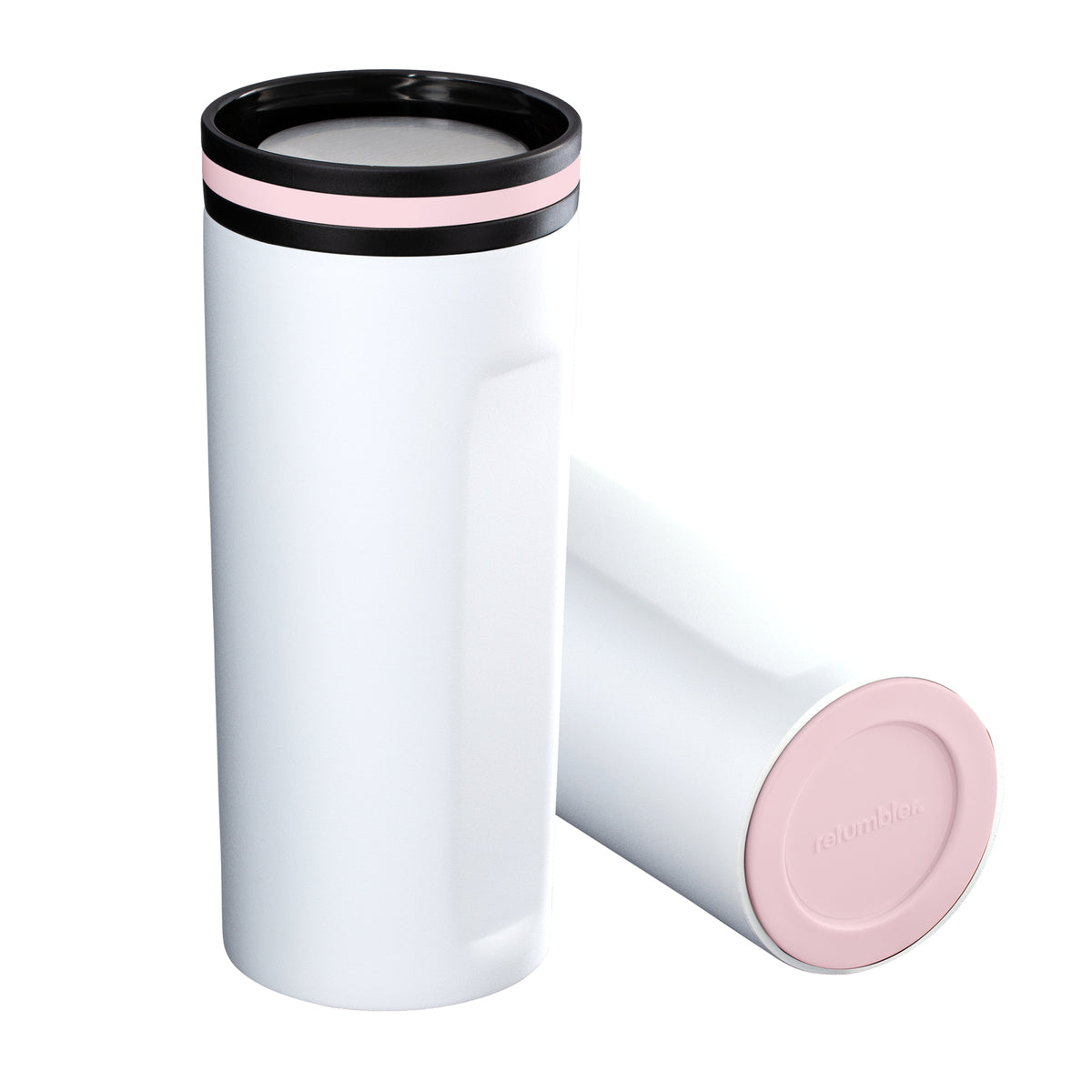 Becher: weiß, Ring: hellmagenta, Boden: hellmagenta