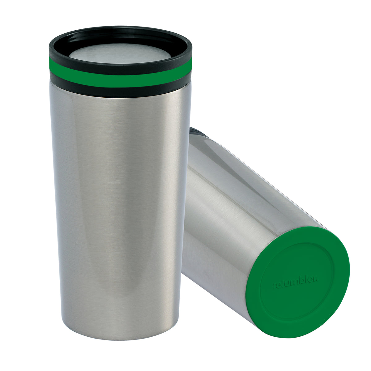 Becher: silber, Ring: grün, Boden: grün