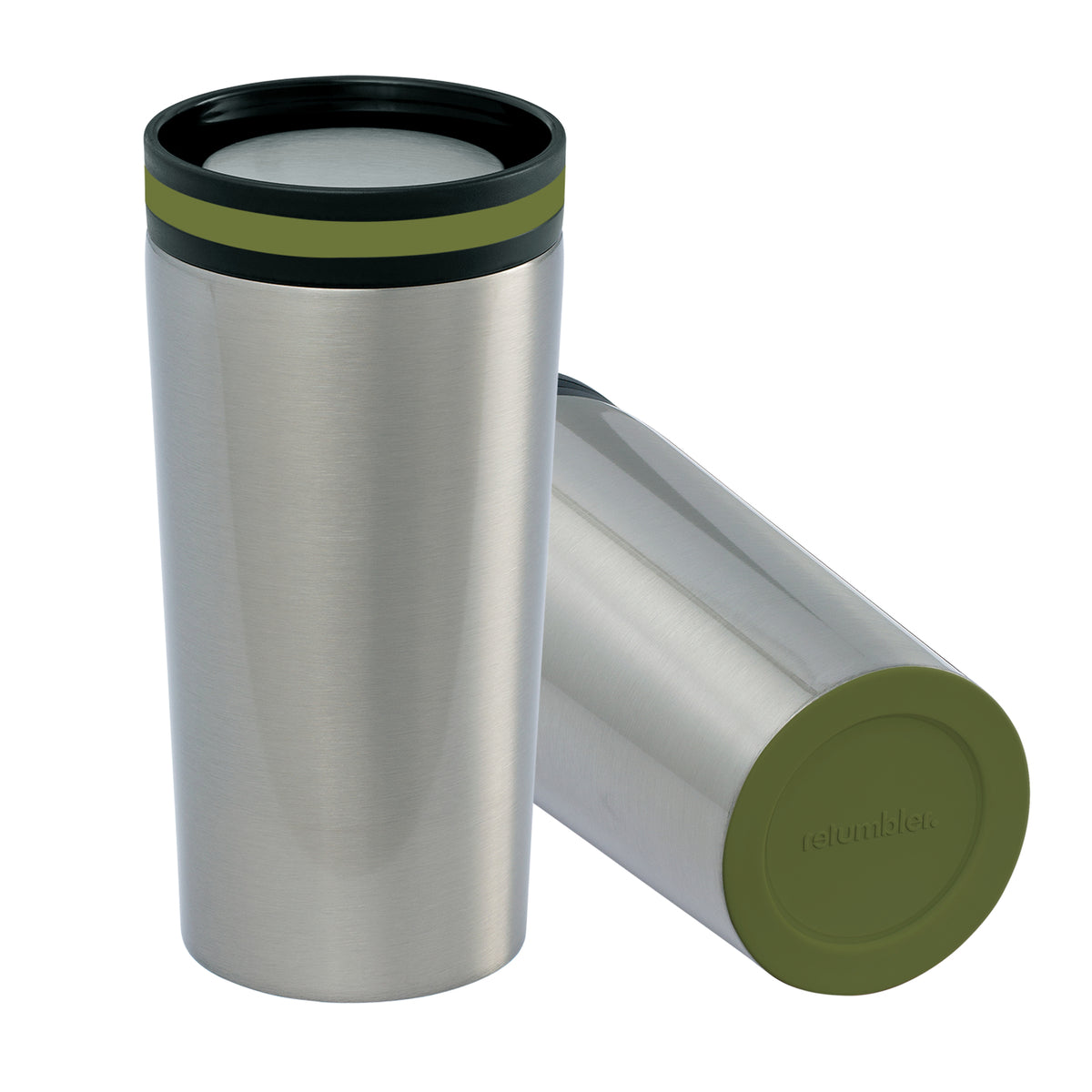 Becher: silber, Ring: olivgrün, Boden: olivgrün
