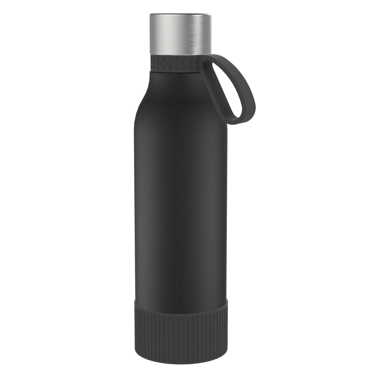 Flasche: schwarz, Ring: schwarz, Hülle: schwarz