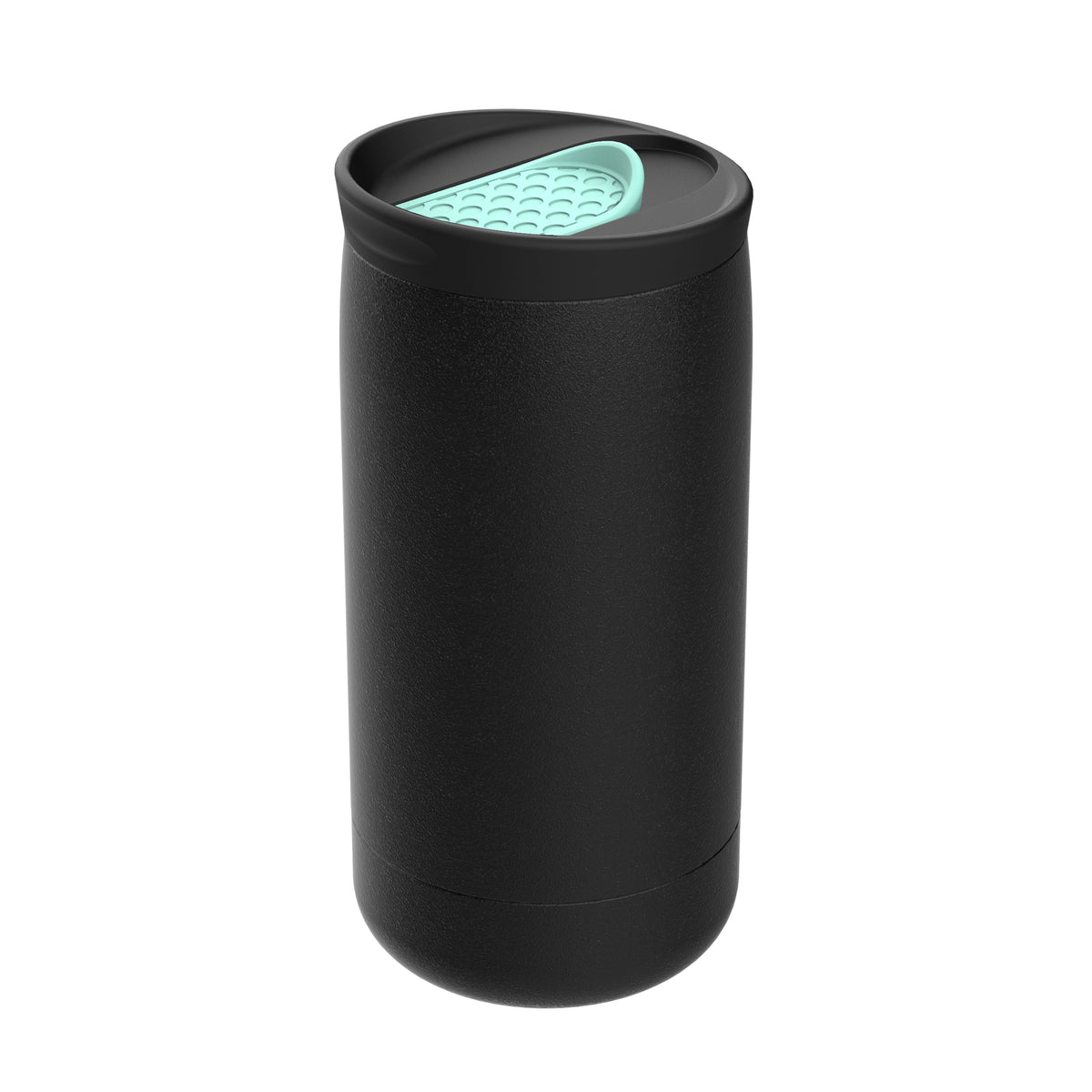 Becher: schwarz, Deckel: mint