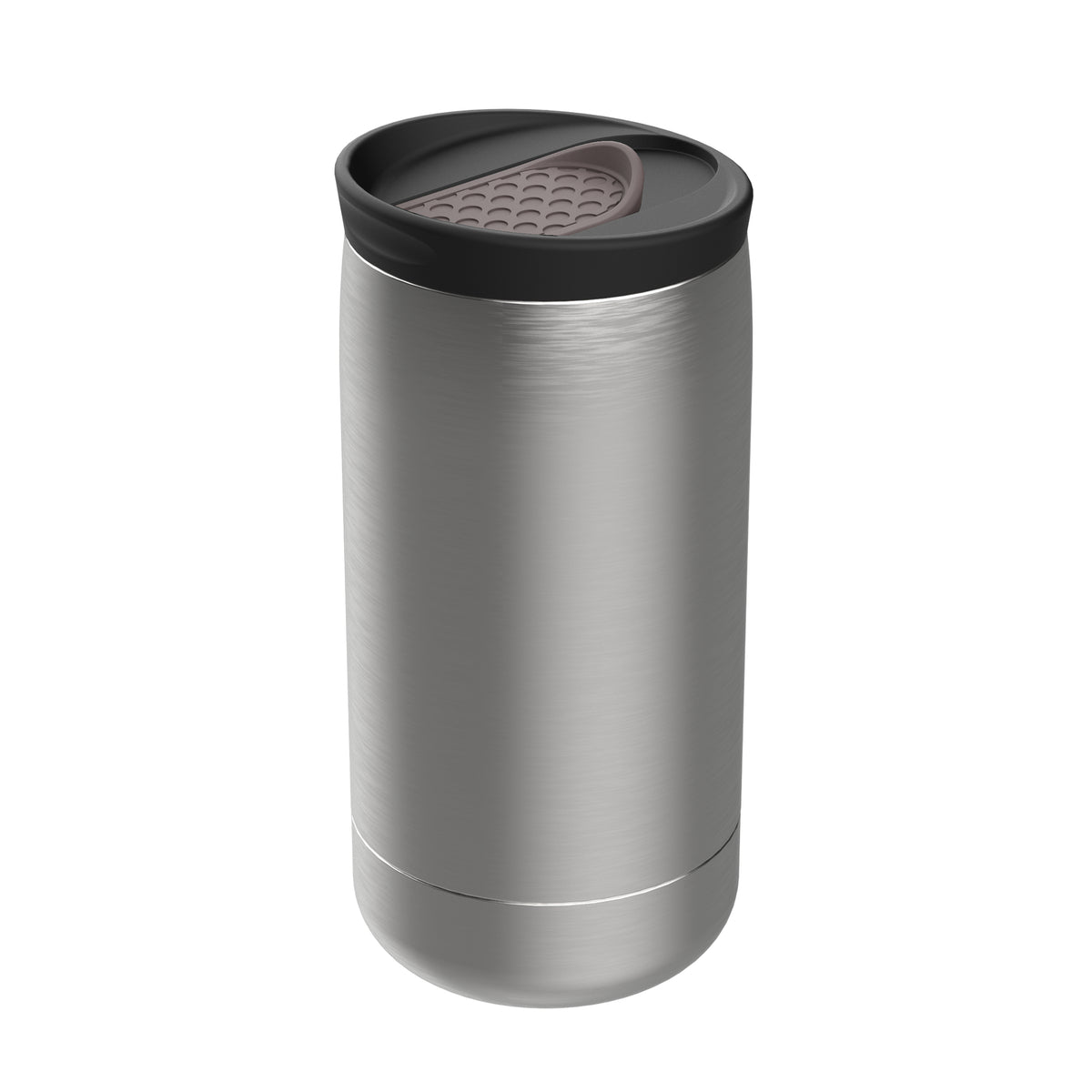 Becher: silber, Deckel: braun