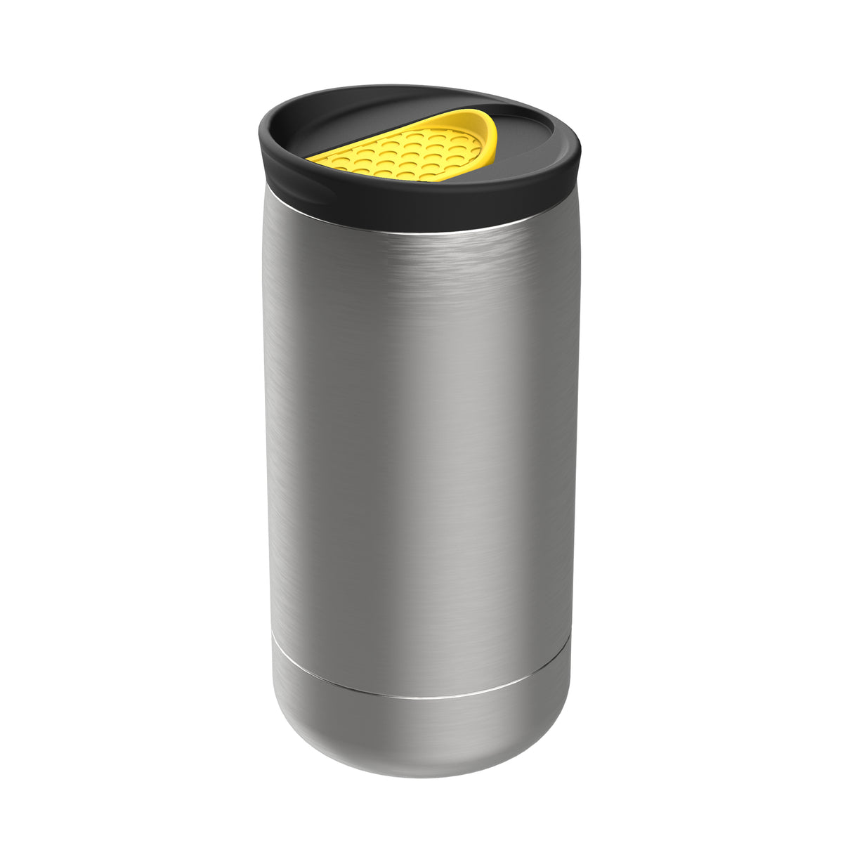Becher: silber, Deckel: gelb