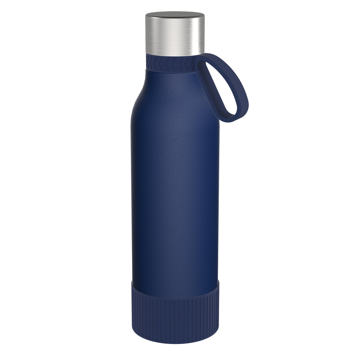 Flasche: blau, Ring: dunkelblau, Hülle: dunkelblau