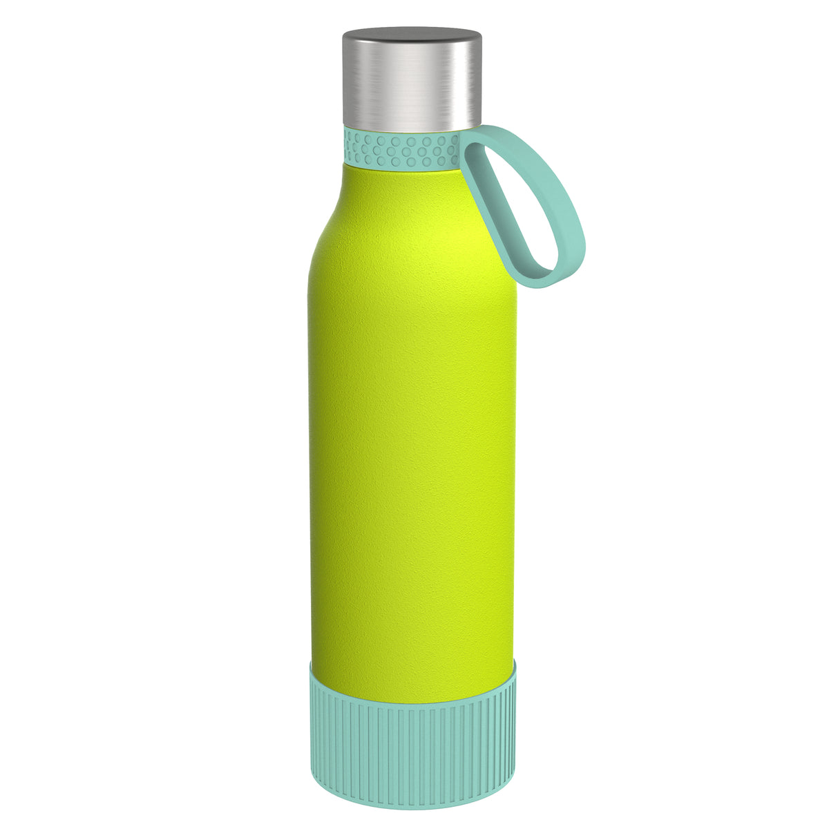 Flasche: grün, Ring: mint, Hülle: mint