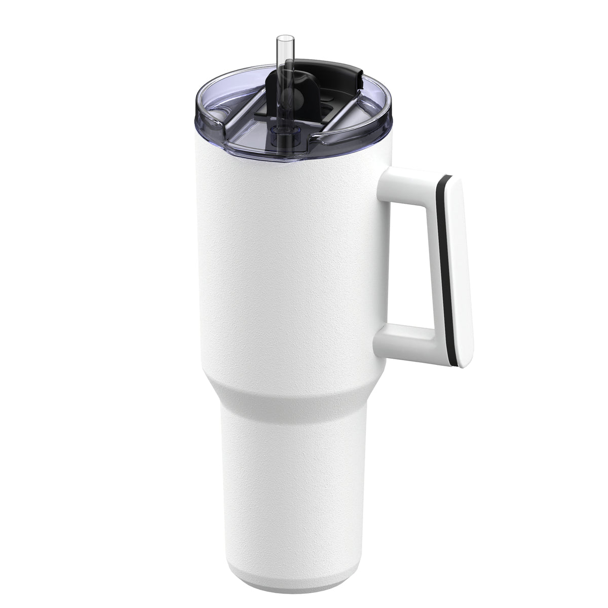 Becher: weiß, Ring: schwarz
