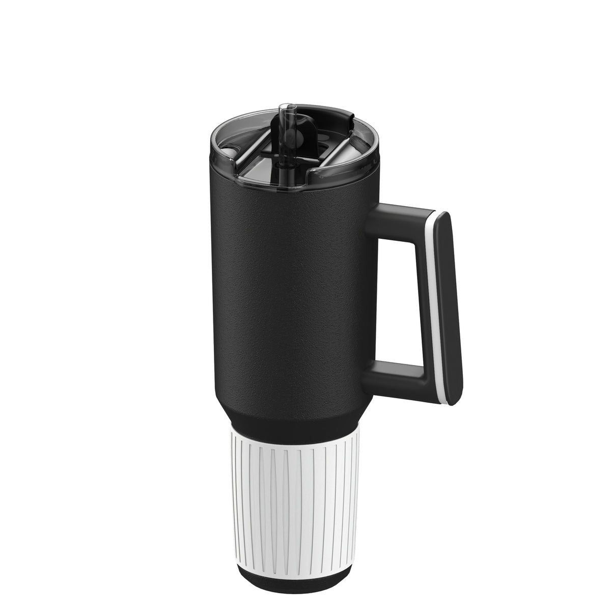 Becher: schwarz, Ring: weiß, Hülle: weiß