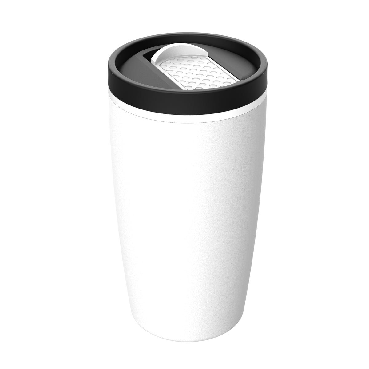 Becher: weiß, Hülle: weiß, Ring: weiß