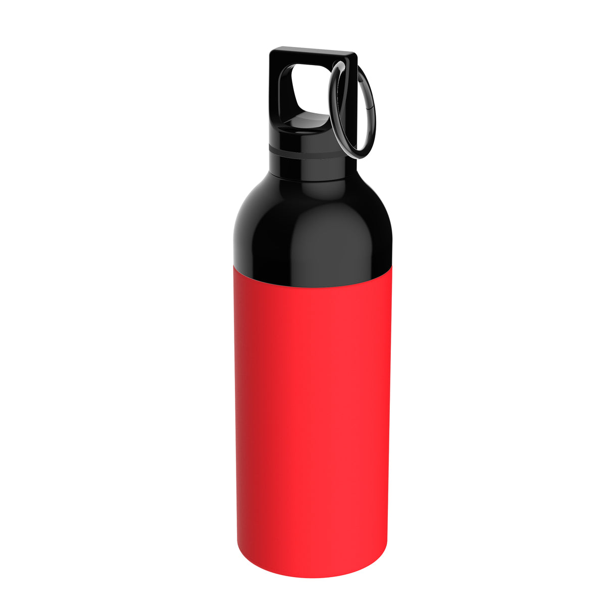 Flasche: rot, Ring: schwarz