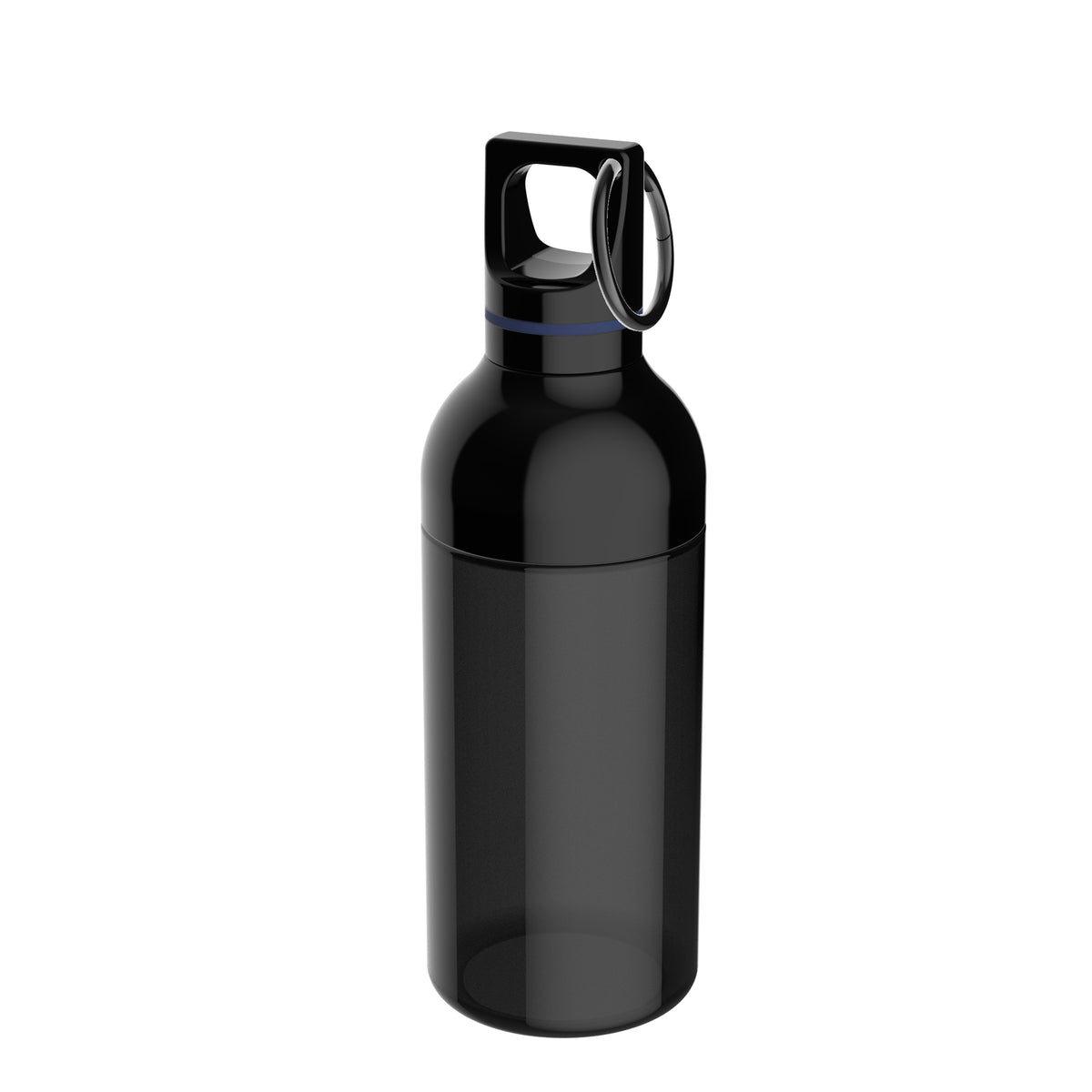 Flasche: schwarz, Ring: dunkelblau