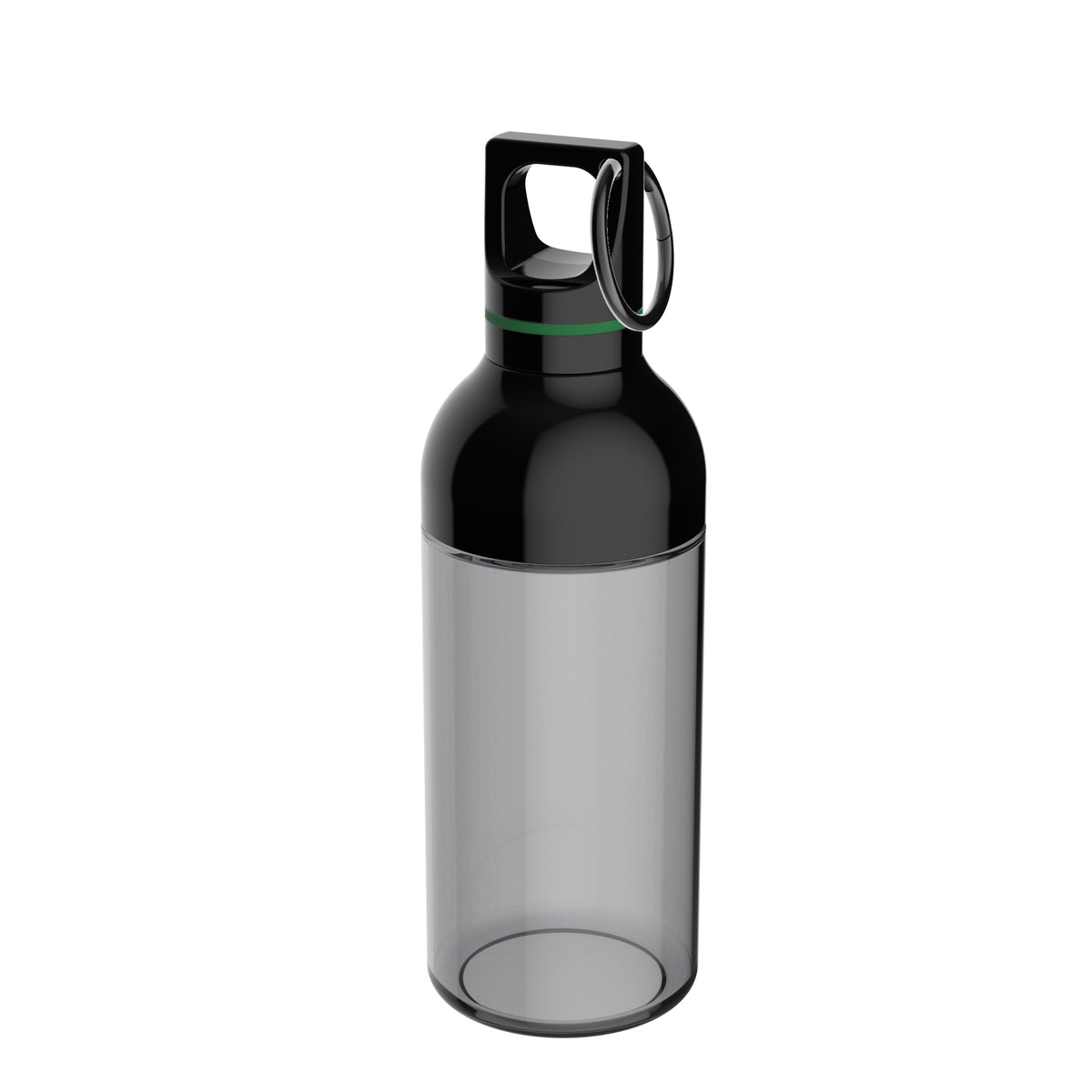 Flasche: grau, Ring: grün