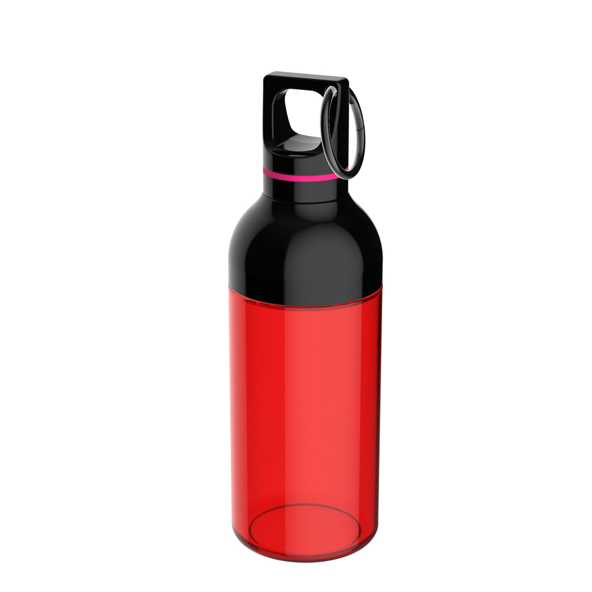 Flasche: rot, Ring: magenta