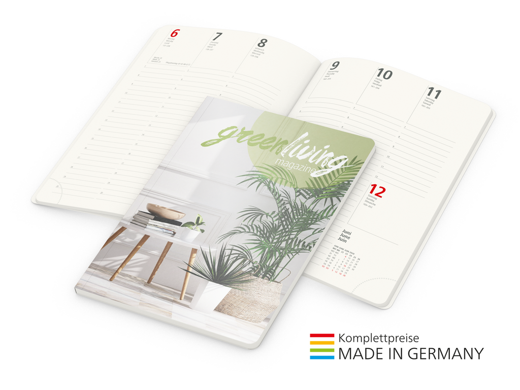 Softcover Taschenkalender in A5 individuell gestaltbar