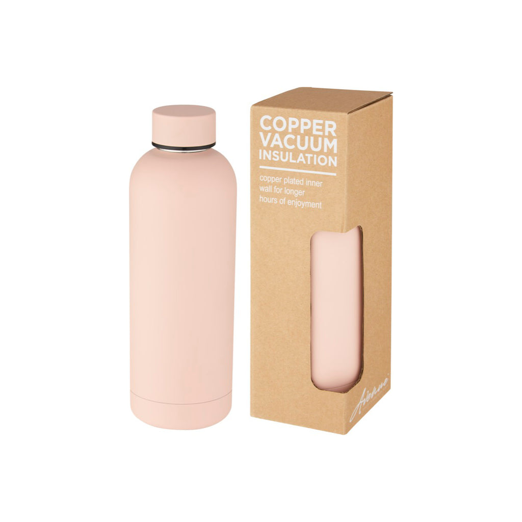 Rosa vakuum isolierflasche mit deinem Wunsch Design bedruckbar nachhaltig