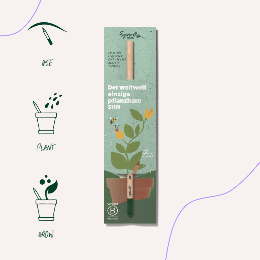 Sprout Buntstift im Standardmotiv Einsteckkarte