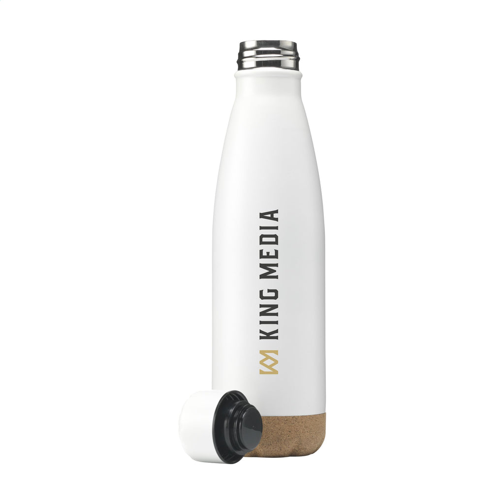 Offene Topflask Cork Trinkflasche in weiß