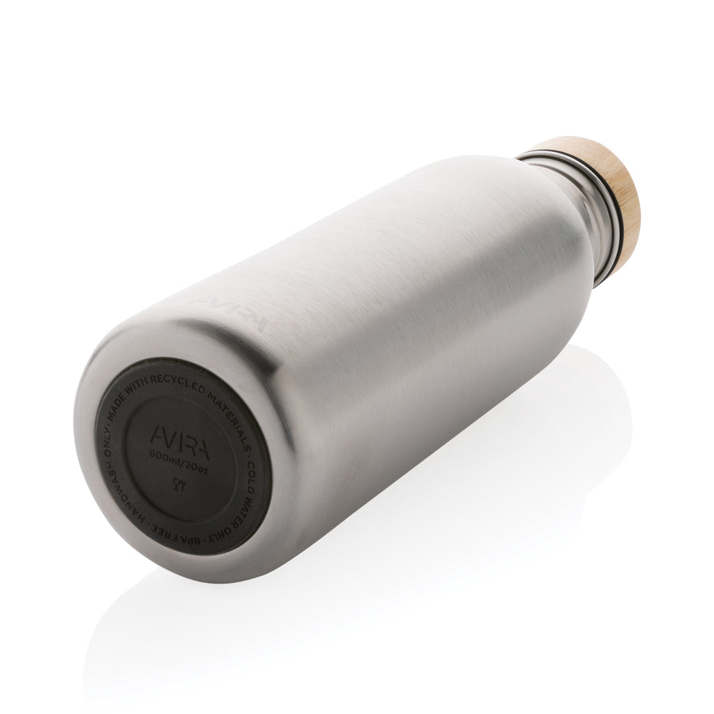 Avira Alcor 600ml Wasserflasche aus RCS rec. Stainless-Steel – silber