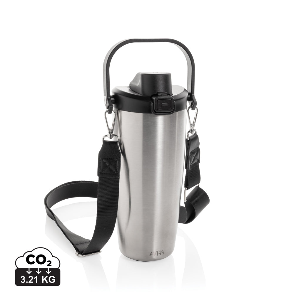 Avira Ayala Crossbody Duosip Becher aus RCS rec. Stahl – silber