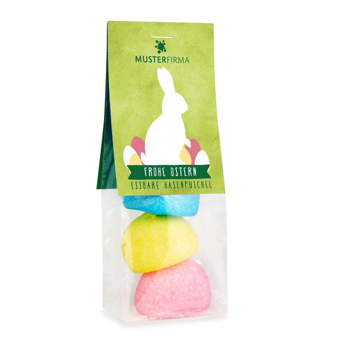 Bunte Schaumzuckerkugeln zu Ostern im Beutel 25 g – Beispielmotiv